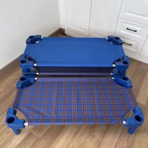 Stackable Kindergarten Plastic Canvas Bed – Nursery Nap & Lunch Break Bed | Kids Furniture Kenya