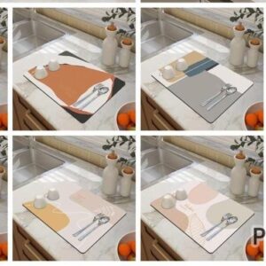 Kitchen Dish Drying Mat – Sink Drainage Absorbent Mat 40×50cm | Kitchen Essentials Kenya