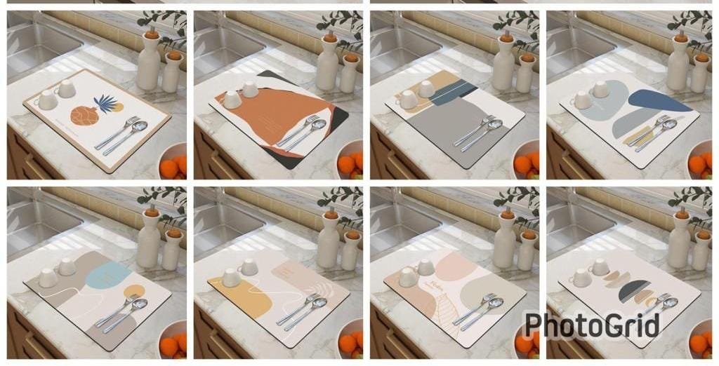 Kitchen Dish Drying Mat – Sink Drainage Absorbent Mat 40×50cm | Kitchen Essentials Kenya