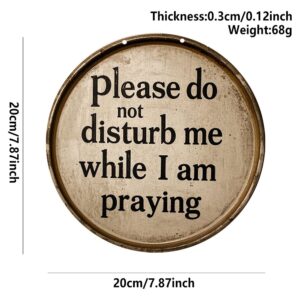 “Please Don’t Disturb I Am Praying” 2D Flat Wooden Hanging Decor Sign – Prayer Room Wall Sign | Home Décor Kenya