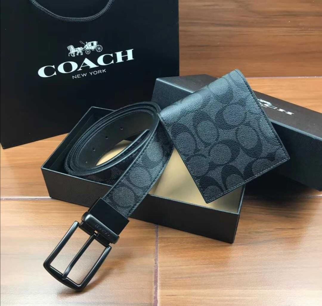 2-in-1 Coach Men’s Gift Set – Belt & Wallet Luxury Gift Hamper with Coach Packaging | Men’s Gifts Kenya - Image 2