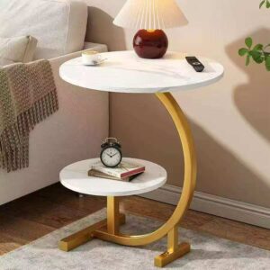 2-Layer Coffee Table / Bedside Table – Modern Storage Side Table | Living Room & Bedroom Furniture Kenya