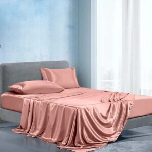 Luxury Silky Soft Mulberry Fitted Bedsheets Set – Breathable Premium Bedding with 4 Pillowcases | Bedroom Essentials Kenya