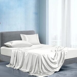 Luxury Silky Soft Mulberry Fitted Bedsheets Set – Breathable Premium Bedding with 4 Pillowcases | Bedroom Essentials Kenya