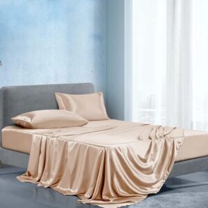 Luxury Silky Soft Mulberry Fitted Bedsheets Set – Breathable Premium Bedding with 4 Pillowcases | Bedroom Essentials Kenya
