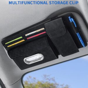 Multifunctional Car Sun Visor Organizer – PU Leather Storage Bag with Tissue Holder, Card & Document Slots | Car Accessories Kenya