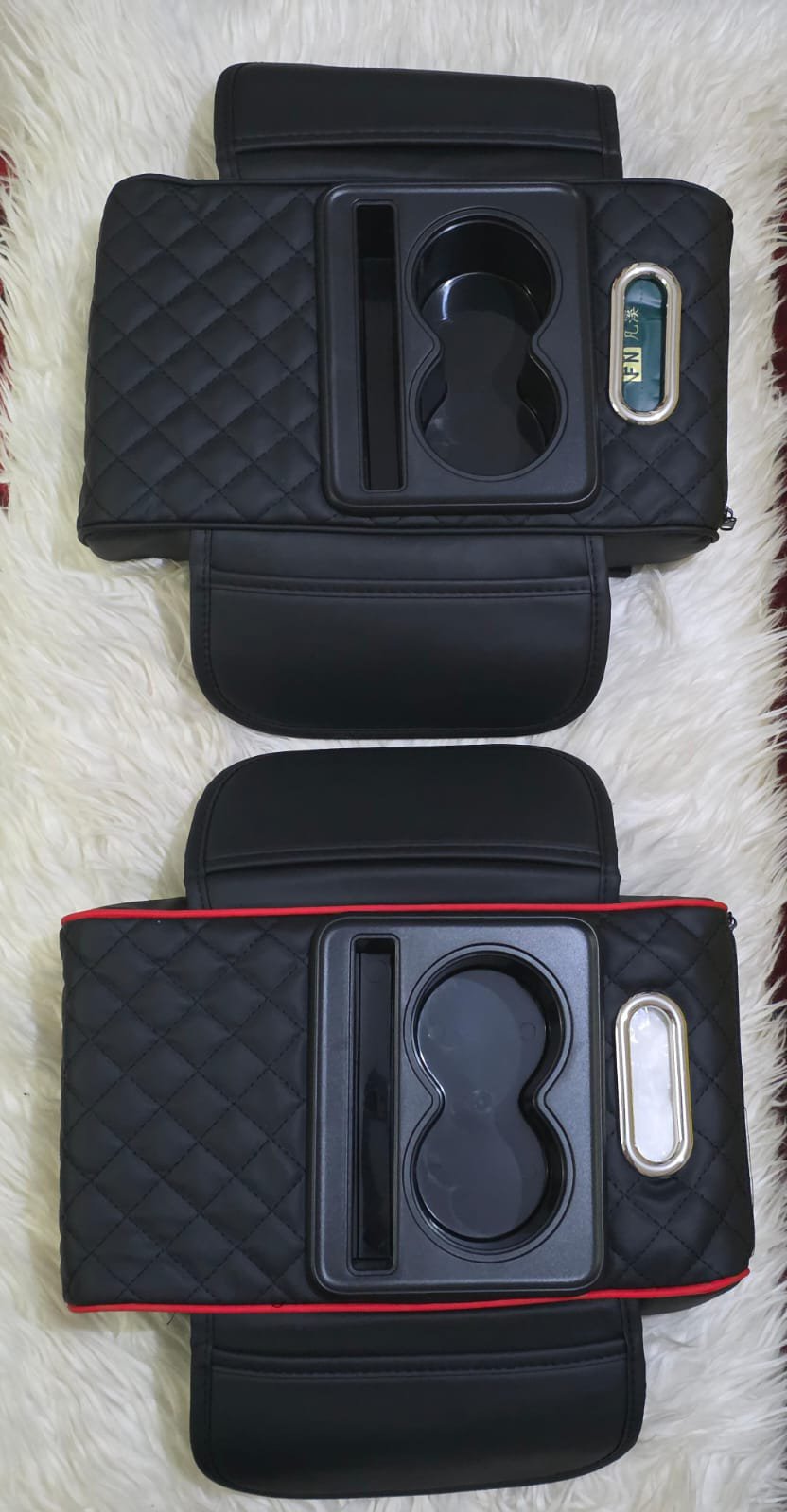 Universal Car Armrest Pad with Side Storage Organizer – Upgraded Console Cushion with Pockets | Car Accessories Kenya - Image 2
