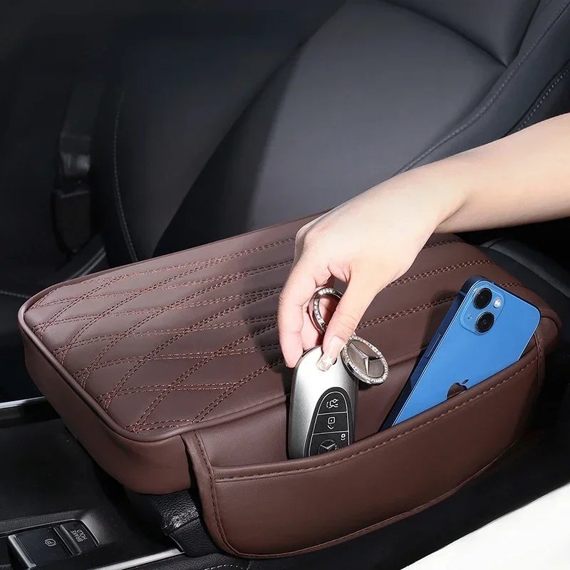 Universal Car Armrest Pad with Side Storage Organizer – Upgraded Console Cushion with Pockets | Car Accessories Kenya - Image 4