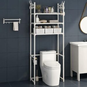 Over-The-Toilet Rack Organizer – Steel Bathroom Storage Stand (160cm) | Space-Saving Bathroom Shelf Kenya