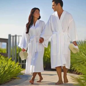 Waffle Bathrobe – Soft Luxury Spa Robe for Men & Women | Comfortable Home Wear Kenya