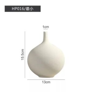 Minimalist Nordic Round Porcelain Flower Vase – Modern Home Decoration Piece | Elegant Interior Décor Kenya