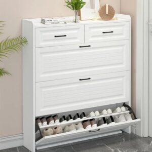 Bucket Flip Shoe Cabinet – High Capacity Space-Saving Shoe Rack | Modern Luxury Hallway Furniture Kenya