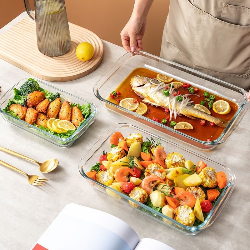3-in-1 Borosilicate Glass Baking Ware Set – Heat Resistant Oven & Serving Dishes | Kitchen Essentials Kenya - Image 3
