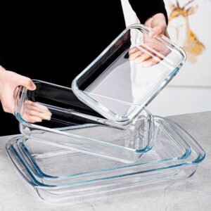 3-in-1 Borosilicate Glass Baking Ware Set – Heat Resistant Oven & Serving Dishes | Kitchen Essentials Kenya