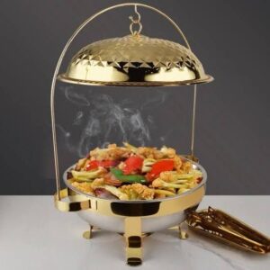 Quality Stainless Steel Chafing Dish with Lid Hanger – 8L Buffet Food Warmer | Catering & Dining Essentials Kenya