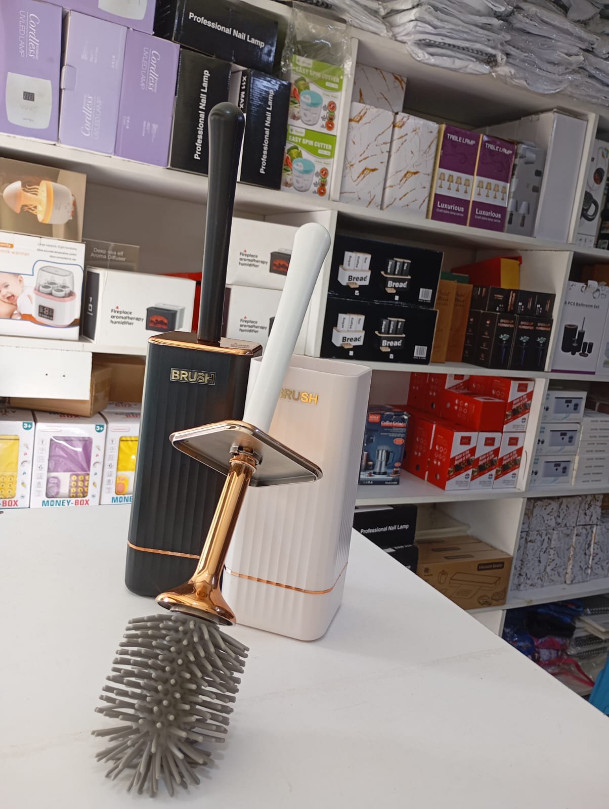 Luxury Toilet Brush & Holder Set – Wall Mounted Soft TPR Bathroom Cleaning Brush | Modern Bathroom Accessories Kenya - Image 3