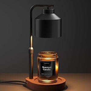 Electric Candle Warmer with Wooden Base – Modern Wax Melt & Candle Lamp | Luxury Home Fragrance Décor Kenya