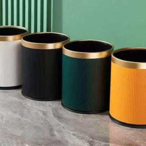 12L Cylindrical Exquisite Plastic Trash Can – Modern Luxury Dustbin for Home & Office | Stylish Waste Bin Kenya