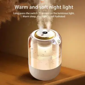 2.2L Big Capacity Humidifier – Flame Effect Aromatherapy Air Diffuser | Home & Office Air Purifier Kenya