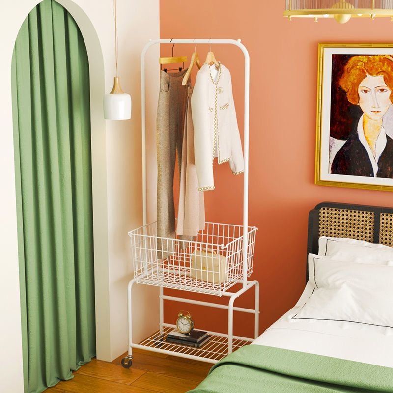 Laundry Basket with Wheels & Hanging Rack – Rolling Clothes Hamper & Garment Organizer | Home Storage Solution Kenya - Image 3