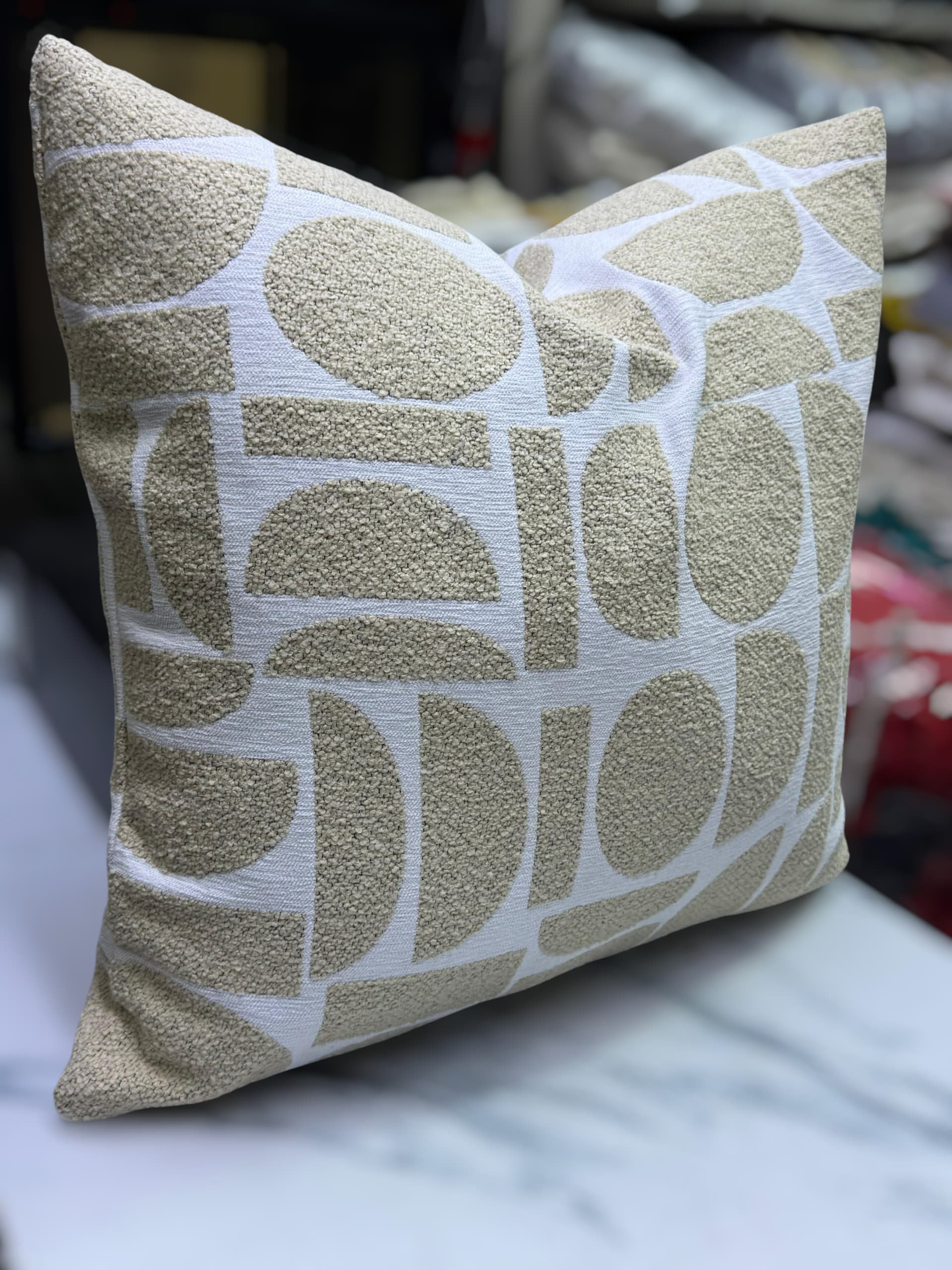 Geometric Cushion Covers – Soft Luxury Throw Pillow Covers 45×45cm | Modern Home Décor Kenya - Image 2