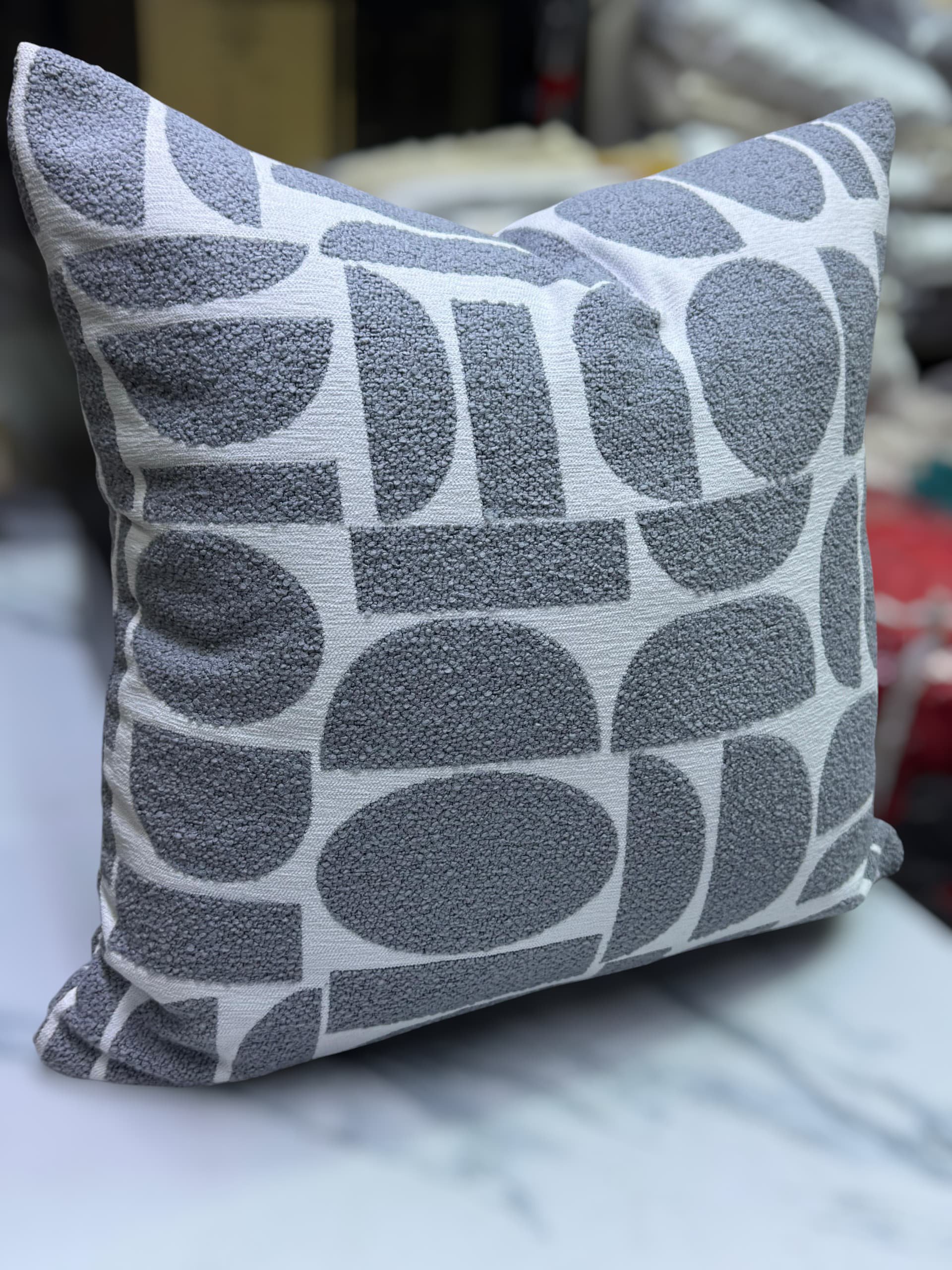 Geometric Cushion Covers – Soft Luxury Throw Pillow Covers 45×45cm | Modern Home Décor Kenya - Image 3