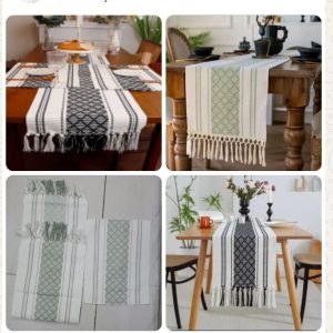 Boho Table Runner – Luxury Woven Dining Table Décor 35×180cm | Modern Home Styling Kenya