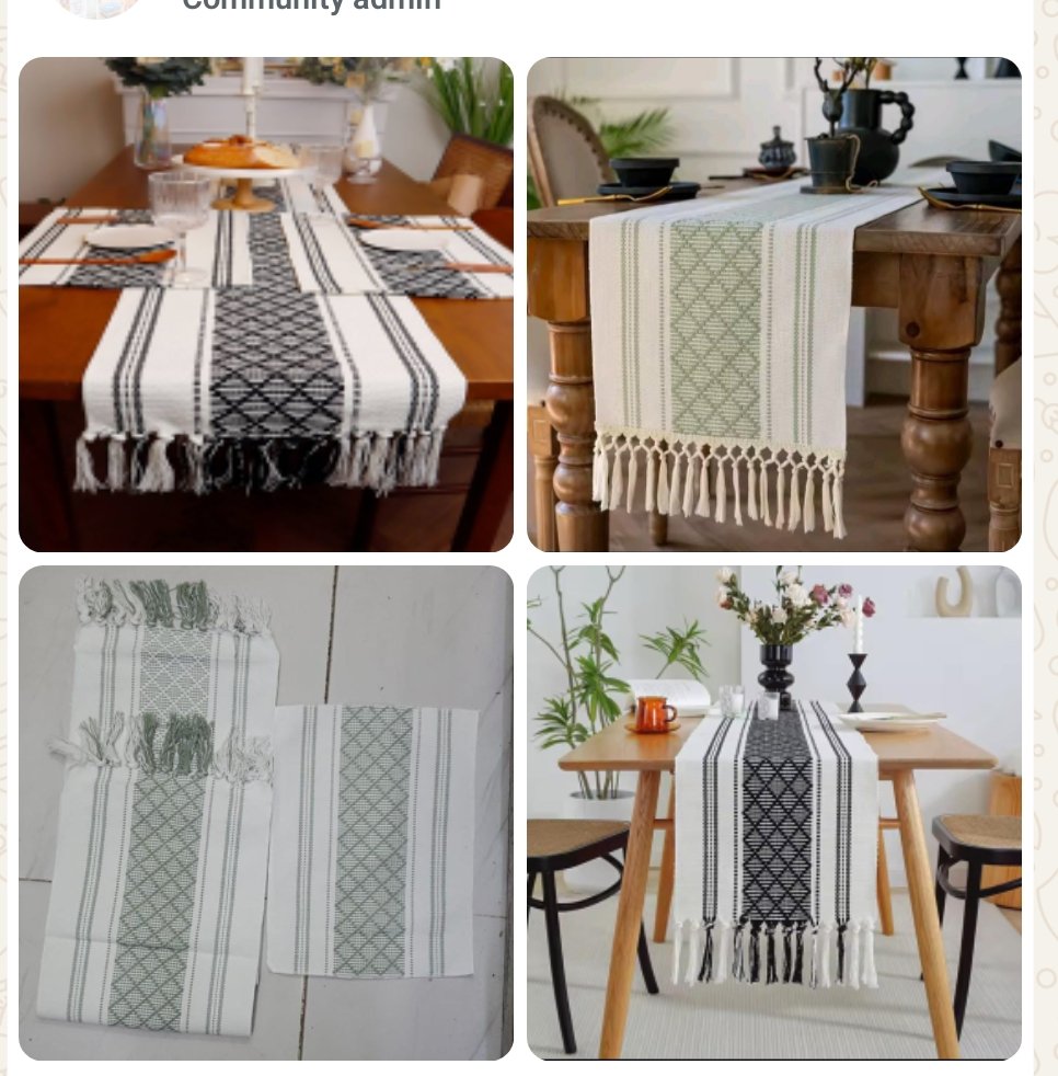 Boho Table Runner – Luxury Woven Dining Table Décor 35×180cm | Modern Home Styling Kenya