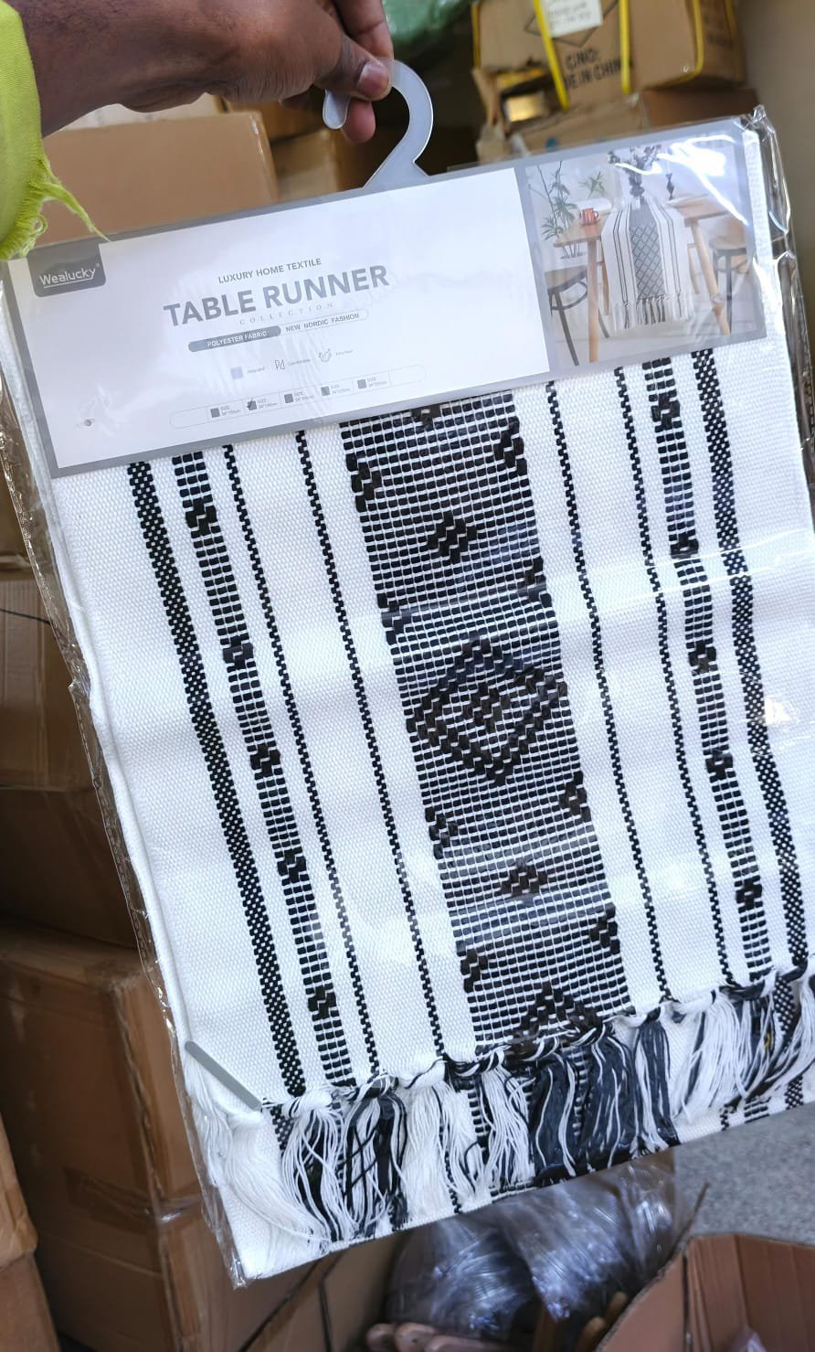 Boho Table Runner – Luxury Woven Dining Table Décor 35×180cm | Modern Home Styling Kenya - Image 5