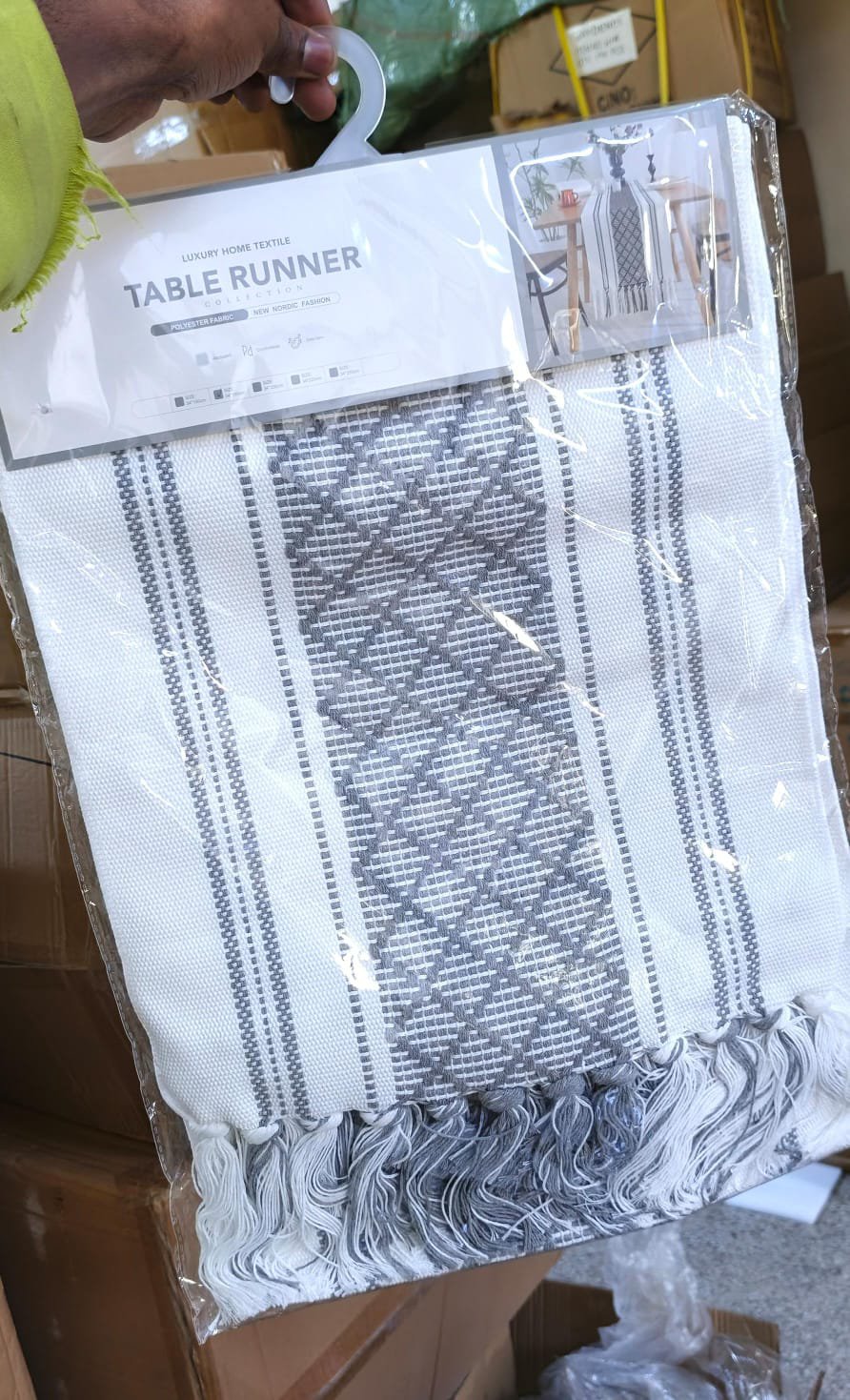 Boho Table Runner – Luxury Woven Dining Table Décor 35×180cm | Modern Home Styling Kenya - Image 2