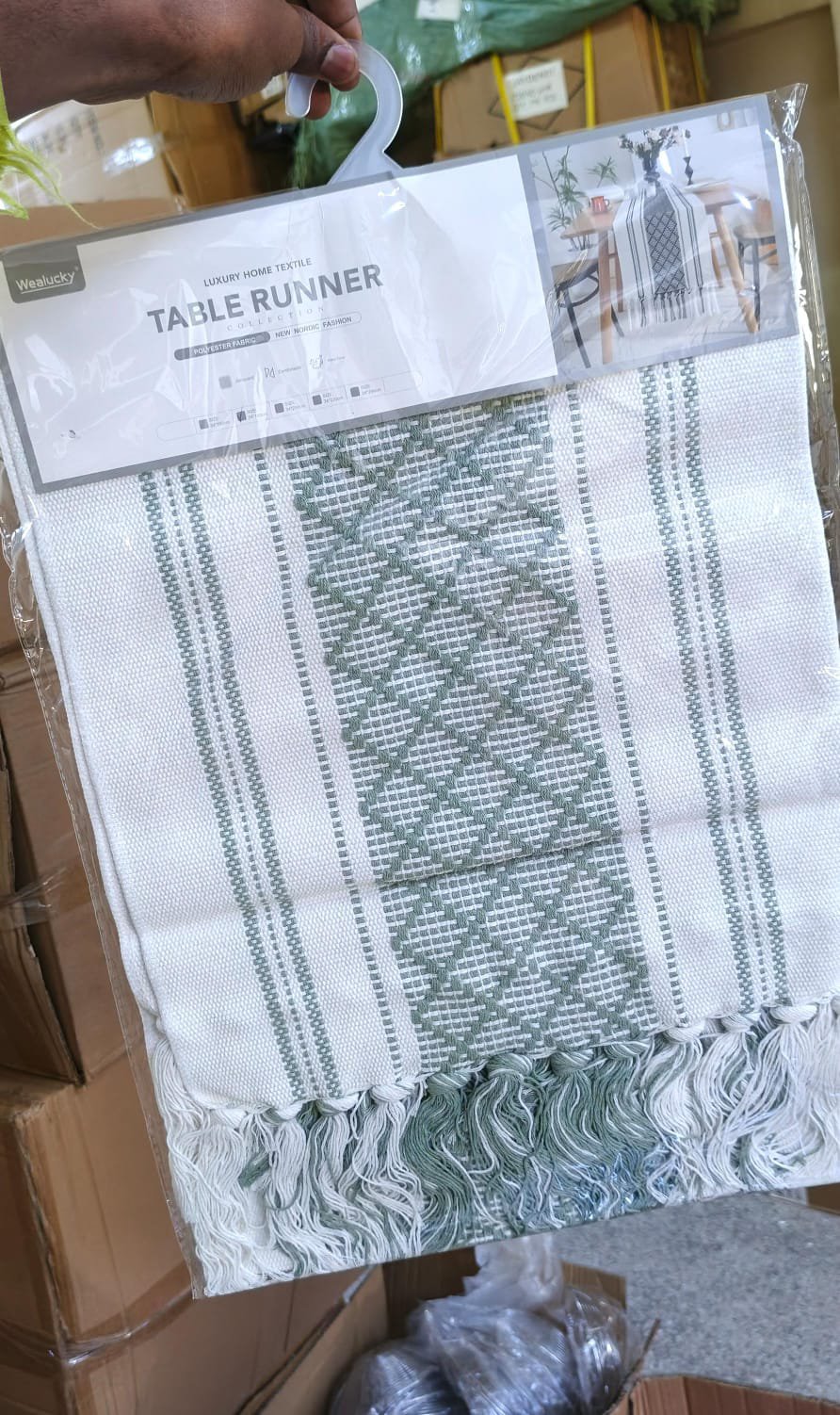 Boho Table Runner – Luxury Woven Dining Table Décor 35×180cm | Modern Home Styling Kenya - Image 4