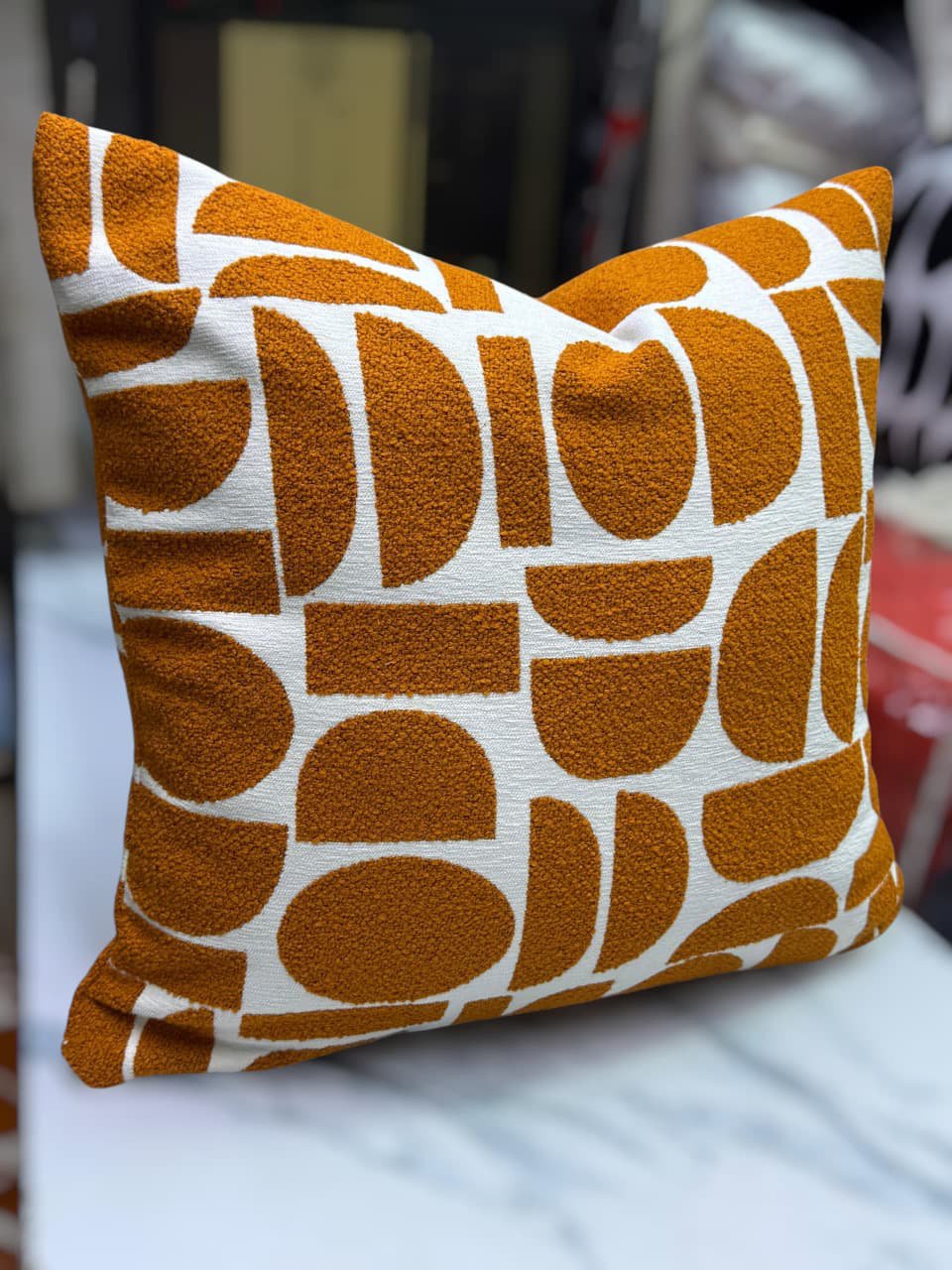Geometric Cushion Covers – Soft Luxury Throw Pillow Covers 45×45cm | Modern Home Décor Kenya - Image 2