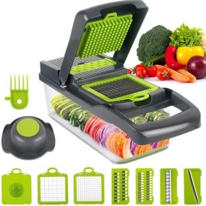 14-Piece Multifunction Vegetable Cutter Set – Kitchen Chopper, Slicer & Dicer | Food Prep Essential Kenya