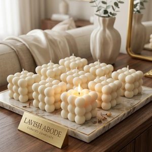 Scented Bubble Cube Candle-Aesthetic Decorative Candle | Home Decor Kenya